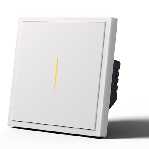 MVAVA Alexa Lichtschalter, Wlan Smart Lichtschalter Kompatibel mit Alexa/Google Home, Lichtschalter Unterputz Funktioniert mit Tuya/Smart Life App, Neutralleiter Benötigt 1 Fach 1 Weg Weiß MVAVA Alexa Lichtschalter, Wlan Smart Lichtschalter Kompatibel mit Alexa/Google Home, Lichtschalter Unterputz Funktioniert mit Tuya/Smart Life App, Neutralleiter Benötigt 1 Fach 1 Weg Weiß von MVAVA