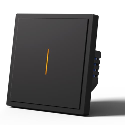 MVAVA Alexa Lichtschalter, Zigbee Smart Lichtschalter Kompatibel mit Alexa/Google Home, Lichtschalter Unterputz Funktioniert mit Tuya/Smart Life App, Neutralleiter Benötigt 1 Fach 1 Weg Schwarz MVAVA Alexa Lichtschalter, Zigbee Smart Lichtschalter Kompatibel mit Alexa/Google Home, Lichtschalter Unterputz Funktioniert mit Tuya/Smart Life App, Neutralleiter Benötigt 1 Fach 1 Weg Schwarz von MVAVA