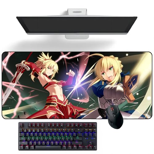 Anime Mauspad Fate/Grand Order Mordred Anime Schreibtischunterlage Tastaturmatte Große Mauspads Gummi Mauspad Anime Mauspad Fate/Grand Order Mordred Anime Schreibtischunterlage Tastaturmatte Große Mauspads Gummi Mauspad von MVCRINVT