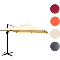 MVG Ampelschirm »MVG-A96«, 3,5x3,5m (Ø4,95m) Alu 25kg - braun von MVG