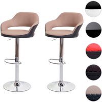 MVG Barhocker »MVG-F16«, 2er-Set, Um 360° drehbar - braun von MVG