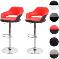 MVG Barhocker »MVG-F16«, 2er-Set, Um 360° drehbar - rot von MVG