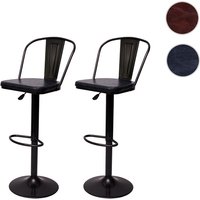 MVG Barhocker »MVG-H10a«, 2er-Set, um 360° drehbar - schwarz von MVG