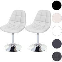 MVG Esszimmerstuhl »MVG-A60«, 2er-Set, 360° drehbar - weiss von MVG