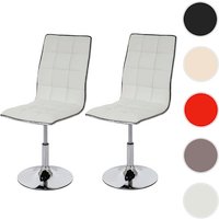 MVG Esszimmerstuhl »MVG-C41«, 2er-Set, höhenverstellbar - weiss von MVG