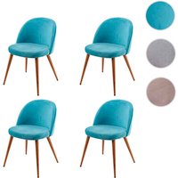 MVG Esszimmerstuhl »MVG-D53«, 4er-Set - blau von MVG