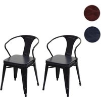 MVG Esszimmerstuhl »MVG-H10d«, 2er-Set - schwarz von MVG