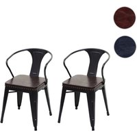 MVG Esszimmerstuhl »MVG-H10d«, 2er-Set - schwarz von MVG