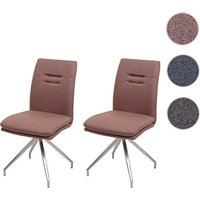 MVG Esszimmerstuhl »MVG-H70«, 2er-Set - braun von MVG