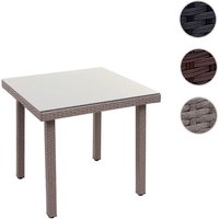 MVG Gartentisch »MVG-HA029«, 80 x 80 cm, Glasplatte - grau von MVG