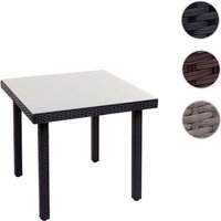 MVG Gartentisch »MVG-HA029«, 80 x 80 cm, Glasplatte - schwarz von MVG