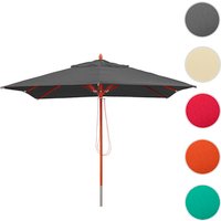 MVG Sonnenschirm »MVG-C57«, Holz 14kg, eckig 3x3m Seilzug stoßsicher - schwarz MVG Sonnenschirm »MVG-C57«, Holz 14kg, eckig 3x3m Seilzug stoßsicher - schwarz von MVG