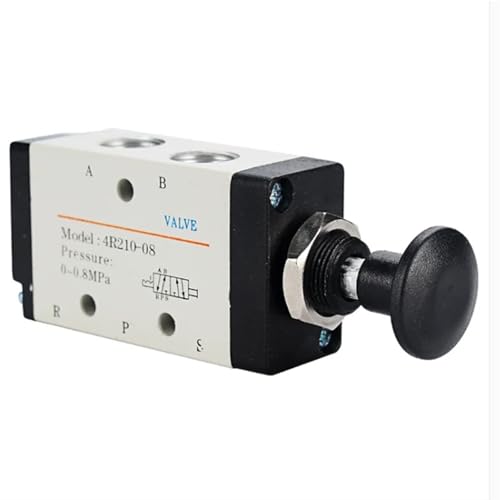 4R210-08 4H210-08 5/2-Wege-Handhebel-gesteuertes Pneumatisches Handventil Mit Schalldämpfer Und Schnellkupplung(4H210-08,PC 4mm Fittings) von MVGASXFON