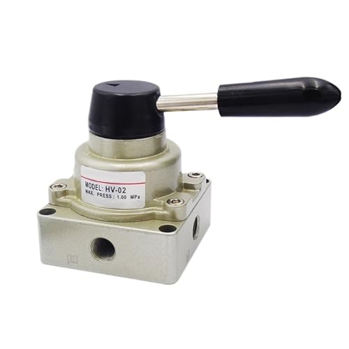 HV-02 HV-03 HV-04 4 Dreh-Handsteueranschluss 3 Position 1/4" 3/8" 1/2" BSPT Handbetätigtes pneumatisches Ventil(HV-03) von MVGASXFON