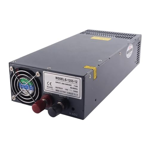 S-1200-12 110VAC/220VAC zu 1200W 12V 100A Einzelausgang Schaltnetzteil mit(110V,48V_1200W) von MVGASXFON