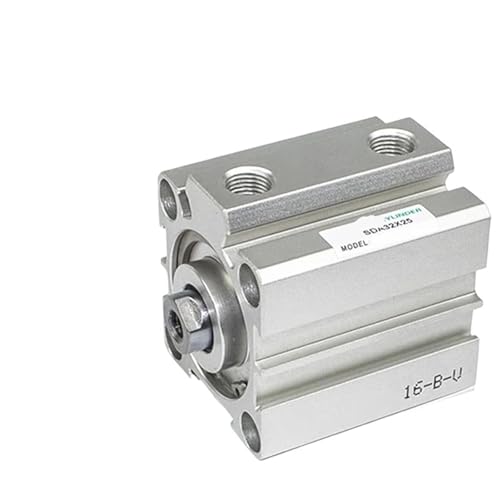 SDA20-50mm Bore Compact Thin Air Cylinder 5-100mm Stroke Double Action Aluminium Pneumatic Cylinder(Stroke 100mm) von MVGASXFON