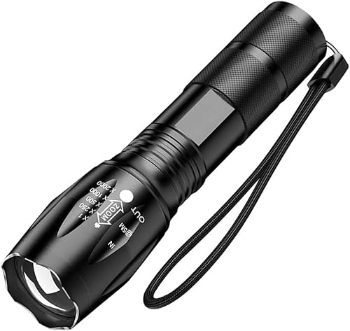 MVIOCS LED-Taschenlampen mit hohem Lumen – Taschenlampen für Camping, Wandern, Spazierengehen – Leistungsstarke Notfall-Taschenlampen mit 5 Modi für Zuhause und draußen – helle Taschenlampe mit von MVIOCS