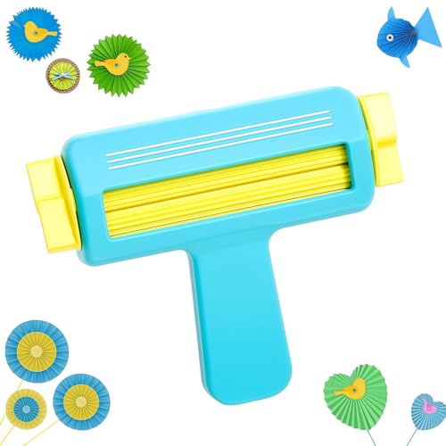 Craft Paper Crimper, Wellenform Shaper Making Tool, Papier Bastelwerkzeuge, Papier Crimper Werkzeug, Crimper Papier für DIY, Kunst, Kartenmaterial und Scrapbooking, Dekoration Machen (Blau) von MVIWEO