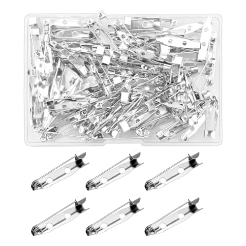 100 Stück Anstecknadel Silber,Safety Pins,Broschennadeln,Anstecknadeln,Broschennadel,Anstecknadeln zum Basteln DIY Basteln Kleidung Back Clasps,Brooch Pins,Abzeichen Corsagen,Schmuckhandwerk 100 Stück Anstecknadel Silber,Safety Pins,Broschennadeln,Anstecknadeln,Broschennadel,Anstecknadeln zum Basteln DIY Basteln Kleidung Back Clasps,Brooch Pins,Abzeichen Corsagen,Schmuckhandwerk von MVOLEGDE