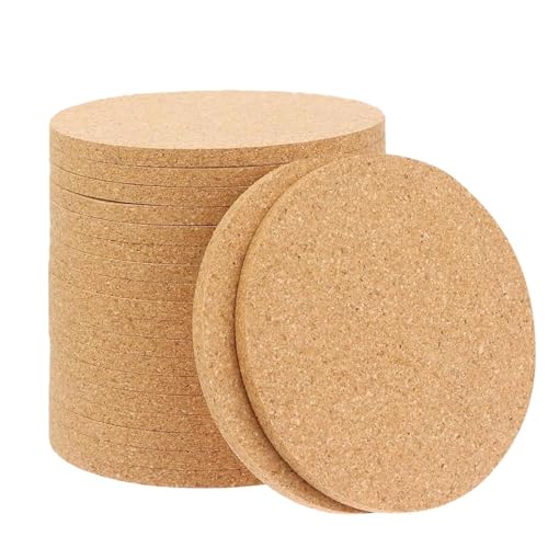 20 Stück Korkuntersetzer Rund,10×10cm Holzfarbe Kork Untersetzer Set,Wiederverwendbar Saugfähige Korkuntersetzer,Rund Retro Glasuntersetzer Kork Set,für Haus,Büro,Bar,Restaurant,Getränke,Bar,Tassen 20 Stück Korkuntersetzer Rund,10×10cm Holzfarbe Kork Untersetzer Set,Wiederverwendbar Saugfähige Korkuntersetzer,Rund Retro Glasuntersetzer Kork Set,für Haus,Büro,Bar,Restaurant,Getränke,Bar,Tassen von MVOLEGDE