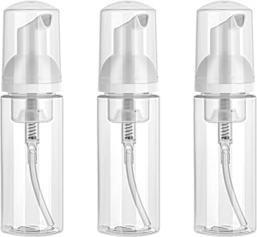 3 Stück Schaumspender,50 ml Klar Leere Flasche Schaumflasche,Transparent Reisegröße Schaumspender Seife,Tragbare Nachfüllbarer Schäumende Plastik Pumpflasche,für Kosmeti,Lotion,Shampoo,Hand Seife 3 Stück Schaumspender,50 ml Klar Leere Flasche Schaumflasche,Transparent Reisegröße Schaumspender Seife,Tragbare Nachfüllbarer Schäumende Plastik Pumpflasche,für Kosmeti,Lotion,Shampoo,Hand Seife von MVOLEGDE
