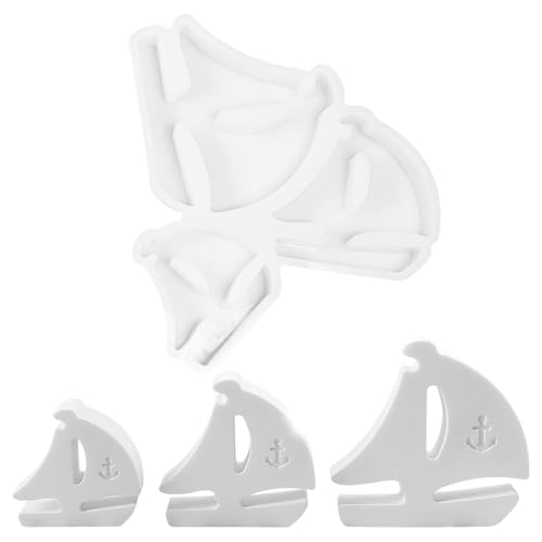 3 Stück Segelboot Silikonformen, 3 Größe Silikonform Boot, Segelboot Gießformen Silikon Sommer, Silikonform Maritim Boot, Silikonformen Gießformen Maritim, für DIY Sommer Deko & Handwerk von MVOLEGDE