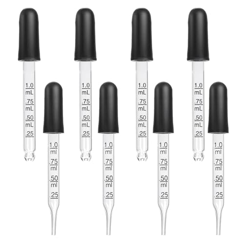 8 Stück Pipette 1ml,Glastropfer mit Messungen Pipettentropfer,Experimentell für Pipette Leicht zu Reinigen Glaspipette,für Messung Und Übertragung Einer Vielzahl Von Flüssigkeiten 8 Stück Pipette 1ml,Glastropfer mit Messungen Pipettentropfer,Experimentell für Pipette Leicht zu Reinigen Glaspipette,für Messung Und Übertragung Einer Vielzahl Von Flüssigkeiten von MVOLEGDE