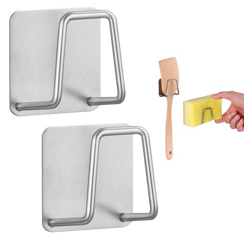MVOLEGDE 2 Stück Schwammhalter Küche,Edelstahl Sponge Holder,Selbstklebend Schwammhalter Spülbecken,Silber Spülschwammhalter,Multifunktionaler Küchenschwammhalter für Bürsten,Drahtseile,Schäler MVOLEGDE 2 Stück Schwammhalter Küche,Edelstahl Sponge Holder,Selbstklebend Schwammhalter Spülbecken,Silber Spülschwammhalter,Multifunktionaler Küchenschwammhalter für Bürsten,Drahtseile,Schäler von MVOLEGDE