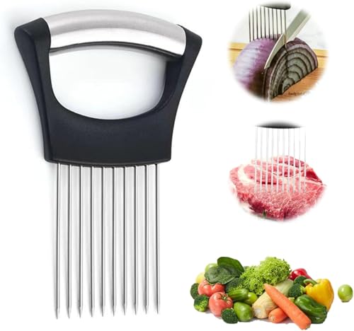 Zwiebelschneider,Zwiebelhalter aus Edelstahl zum Schneiden,Tomatenschneider,Onion Cutter,Frucht Zwiebel Schneidmaschine Edelstahl,Schneidehilfswerkzeug,für Fleisch Zwiebeln Kartoffeln Zwiebelschneider,Zwiebelhalter aus Edelstahl zum Schneiden,Tomatenschneider,Onion Cutter,Frucht Zwiebel Schneidmaschine Edelstahl,Schneidehilfswerkzeug,für Fleisch Zwiebeln Kartoffeln von MVOLEGDE