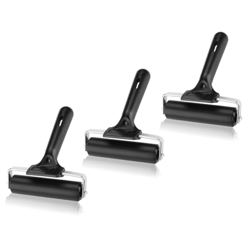 MVOSJFIE 3 Stück Gummi-Brayer-Rolle, Prägewalze, Klebewalze, Werkzeug für Druckherstellung, Klebeanwendung, 9,5 cm Breite, Einfache Installation, Einfach zu Verwenden MVOSJFIE 3 Stück Gummi-Brayer-Rolle, Prägewalze, Klebewalze, Werkzeug für Druckherstellung, Klebeanwendung, 9,5 cm Breite, Einfache Installation, Einfach zu Verwenden von MVOSJFIE