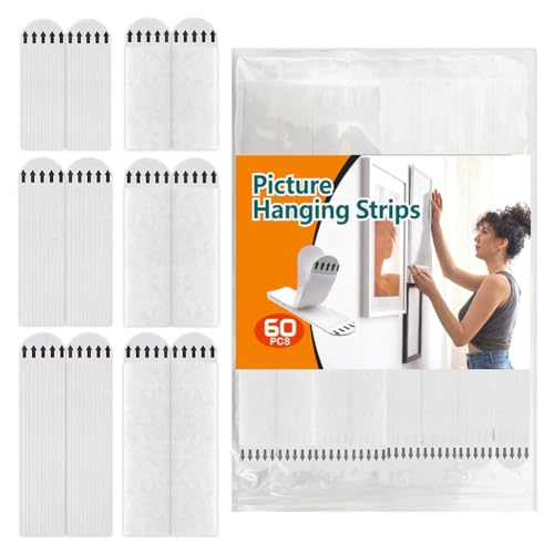 MVOSJFIE 36 Paar (72 Stück) Fotorahmen-Spezialaufkleber zum Aufhängen An der Wand Ohne Stanzen und Doppelseitige Aufkleber. Langlebig, Einfach Anzubringen, Einfach zu Verwenden von MVOSJFIE