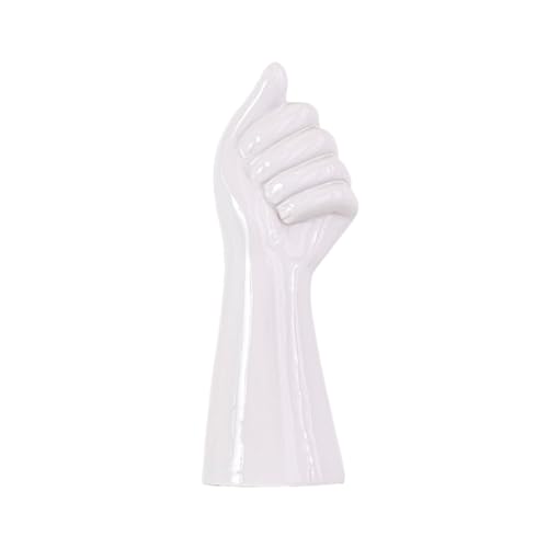 MVOSJFIE 9-Blumenvase Aus Keramik, Handgehaltene Pflanzen, Blumenbehälter, Tischvase mit Weißem Arm für das Heimbüro, MVOSJFIE 9-Blumenvase Aus Keramik, Handgehaltene Pflanzen, Blumenbehälter, Tischvase mit Weißem Arm für das Heimbüro, von MVOSJFIE