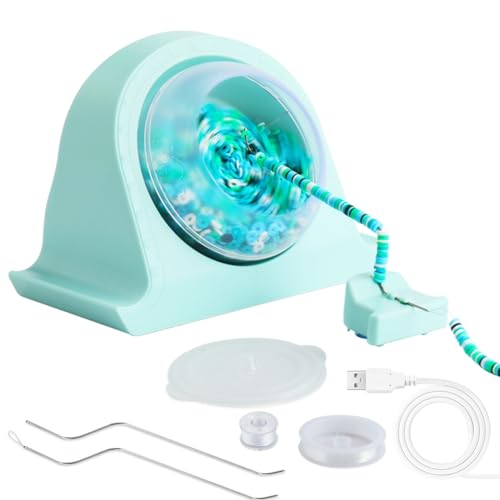 MVOSJFIE Perlenspinner, Perlenspinner Aus Ton, Effizienter Elektrischer Perlenspinner für Einfaches und Unterhaltsames Schmuckmachen, Langlebig, Einfach zu Verwenden, Grün MVOSJFIE Perlenspinner, Perlenspinner Aus Ton, Effizienter Elektrischer Perlenspinner für Einfaches und Unterhaltsames Schmuckmachen, Langlebig, Einfach zu Verwenden, Grün von MVOSJFIE