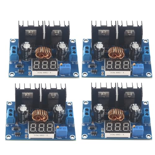 MVOSJFIE XL4016E1 DC-Abwärtsmodul mit Einstellbarem Ausgang 8A DC-DC-Reglerplatine mit Digitalanzeigemodul 4PCS von MVOSJFIE