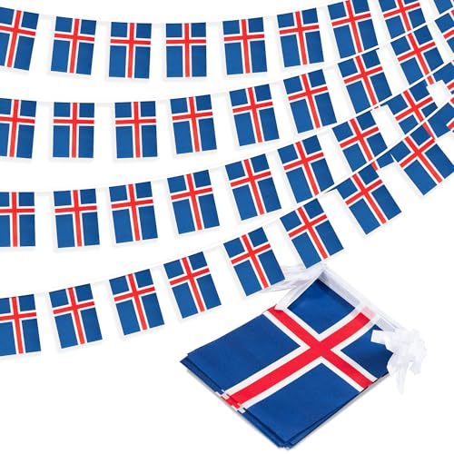 Island String Flag Pennant Banner, Kleine Mini Isländische Flaggen Wimpelkette Banner, Nationale Landdekoration für Schule, Party, Sportveranstaltungen, Patriotisches Festival, 33 Fuß 30 Flaggen Island String Flag Pennant Banner, Kleine Mini Isländische Flaggen Wimpelkette Banner, Nationale Landdekoration für Schule, Party, Sportveranstaltungen, Patriotisches Festival, 33 Fuß 30 Flaggen von MVPRING