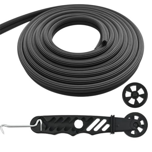 10 Meter Gummikeder Keder Gummischnur Schwarz Ø 5mm für Fliegennetz Mückennetz Moskitonetz als Kederband Kederschnur mit Kederroller von MVQPER