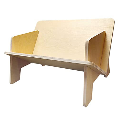 MVUYO 1 x Mini-Bücherregal, schlichtes Schreibtisch-Bücherregal, schlichtes Rack-Design (Holzfarbe) von MVUYO