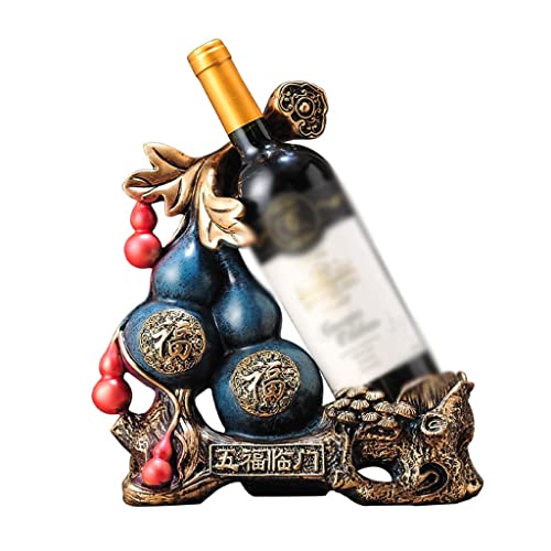 MVUYO Chinesischer Kürbis Rotwein Becherhalter Weinschrank Rotweinregal Ornamente Weinflasche Dekoration Display Regal von MVUYO