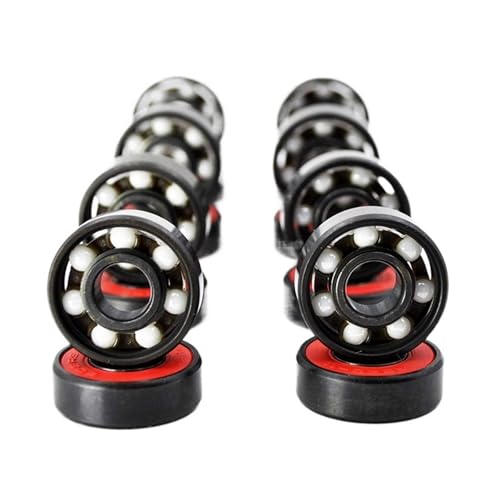 8/16pcs 608 2RS Hybrid Ceramic Ball Bearing 8 * 22 * 7 mm High Speed Roller Skate Skateboard Wheel Miniature Longboard Bearings(8Pcs) von MVXJJMKUF
