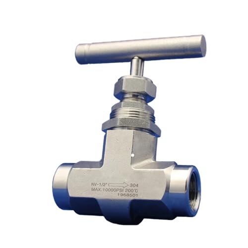 DN10 DN15 Female Thread Needle Globe Valve 3/8" 1/2" 304 Stainless Steel High Pressure Needle Valve(1/2") von MVXJJMKUF