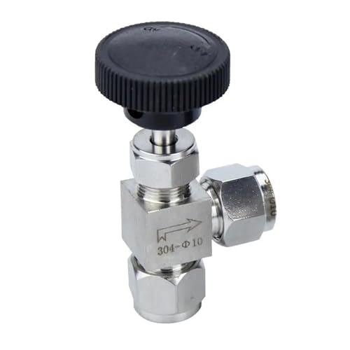 Fit 3 6 8 10 12mm 1/8" 1/4" 3/8" OD Tube Compression 304 Stainless Steel 90 Angle Elbow Needle Valve Crane Water Gas Oil Propane(3mm) von MVXJJMKUF