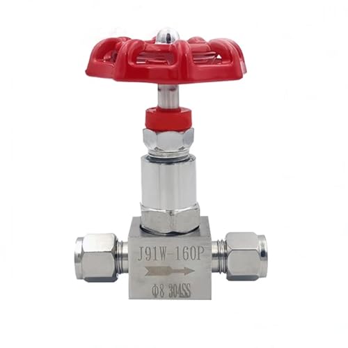 Stainless Steel Double Ferrule Needle Valve 6mm 8mm 10mm 12mm 14mm Instrument Air Source Pipe Globe Valve(12MM) von MVXJJMKUF