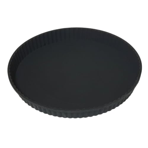 MW-Cuisine Silikon-Backform (auch Abdeckung für Mikrowellen-Pizzastein), Rund (Anthrazit) von MW-Cuisine