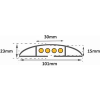 Bodenkabelschutz CPB1025, 101x23, 5m Metallarbeiten 758136975 Bodenkabelschutz CPB1025, 101x23, 5m Metallarbeiten 758136975 von MW TOOLS