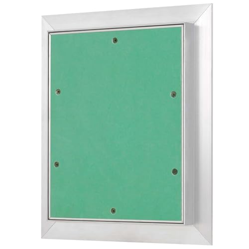 Revisionsklappe Trockenbau 200 x 250 mm – Revisionstür - Wartungsklappe mit 25 mm imprägnierter GK-Einlage und Druckverschluss – aus korrosionsbeständigem Aluminium – befliesbar – MW multi werkzeug von MW multi werkzeug