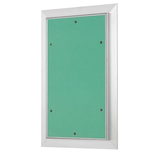 Revisionsklappe Trockenbau 200 x 350 mm – Revisionstür - Wartungsklappe mit 12,5 mm imprägnierter GK-Einlage und Druckverschluss – aus korrosionsbeständigem Aluminium – befliesbar – MW multi werkzeug von MW multi werkzeug