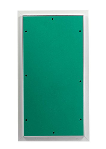 MW multi werkzeug Revisionsklappe 300 x 600 mm mit 12,5mm GK-Einlage imprägniert für Feuchtraum geeignet Aluminium-Rahmen weiß pulverbeschichtet 30 x 60 cm von MW multi werkzeug