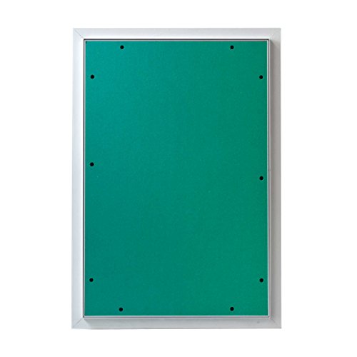 MW multi werkzeug Revisionsklappe 400 x 600 mm mit 12,5mm GK-Einlage imprägniert für Feuchtraum geeignet Aluminium-Rahmen weiß pulverbeschichtet 40 x 60 cm von MW multi werkzeug