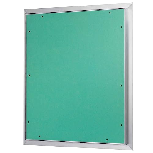 Revisionsklappe Trockenbau 500 x 600 mm – Revisionstür - Wartungsklappe mit 25 mm imprägnierter GK-Einlage und Druckverschluss – aus korrosionsbeständigem Aluminium – befliesbar – MW multi werkzeug von MW multi werkzeug