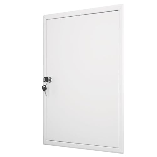 Revisionsklappe 40x50 cm Stahl - 1 mm starke Ausführung mit Schließzylinder - weiß - MW multi werkzeug von MW multi werkzeug